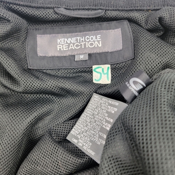 Kenneth Cole Reaction black lined utility jacket with zipper details - Picture 6 of 6
